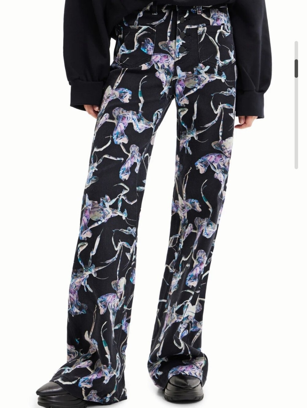 Desigual Maitrepierre wide-leg trousers Size S